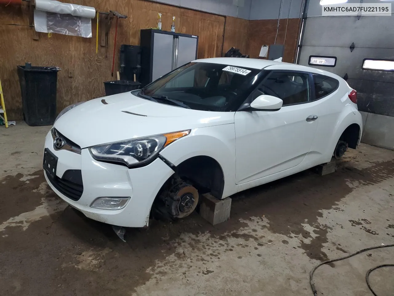 2015 Hyundai Veloster VIN: KMHTC6AD7FU221195 Lot: 79975514