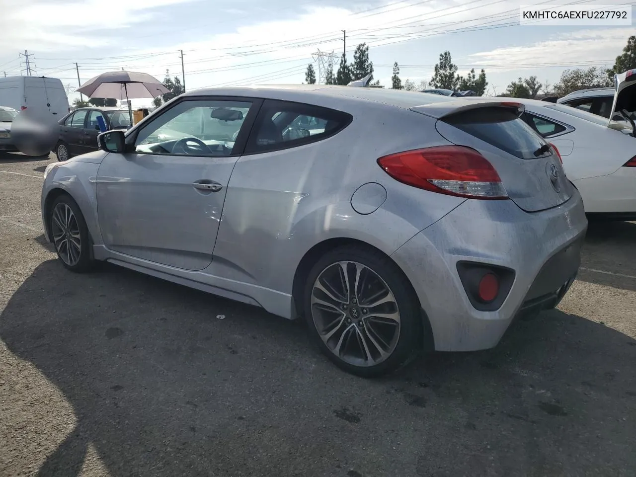 2015 Hyundai Veloster Turbo VIN: KMHTC6AEXFU227792 Lot: 80264904