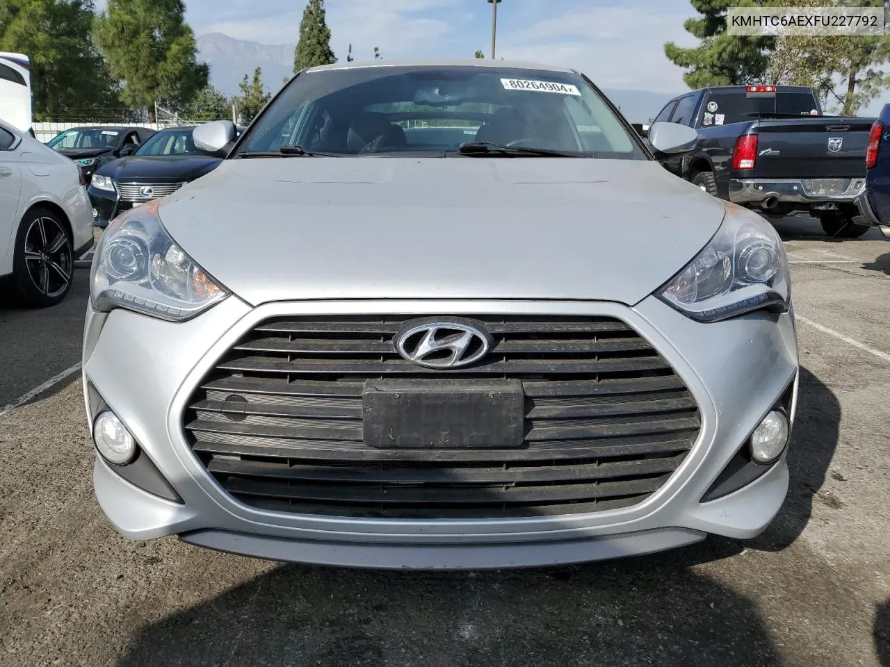 2015 Hyundai Veloster Turbo VIN: KMHTC6AEXFU227792 Lot: 80264904