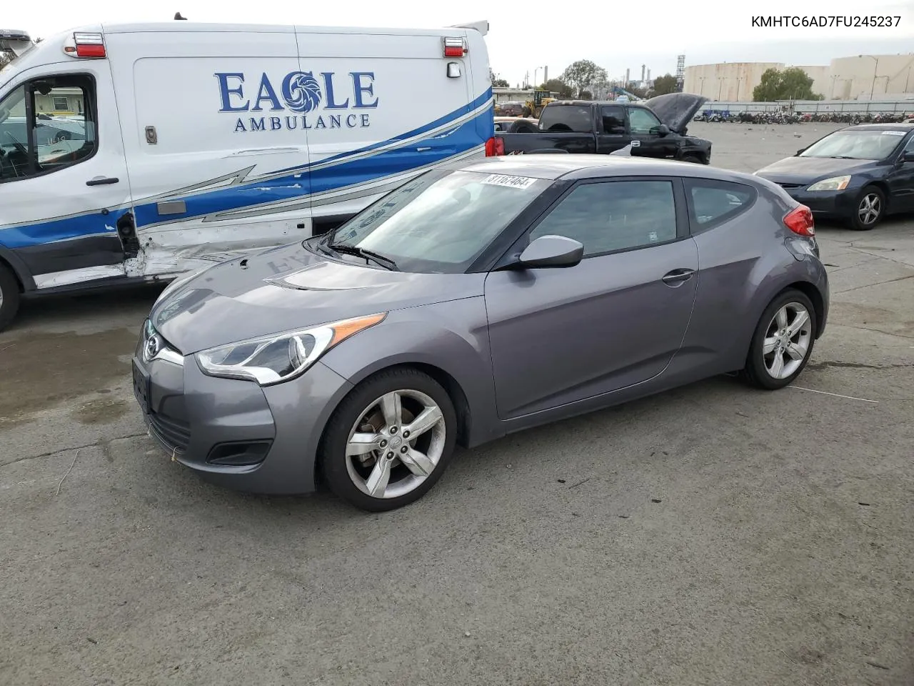 2015 Hyundai Veloster VIN: KMHTC6AD7FU245237 Lot: 81167464