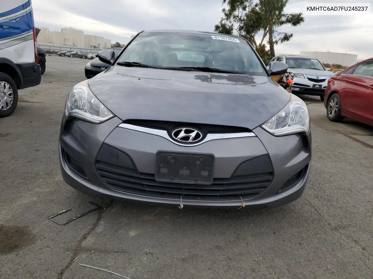 2015 Hyundai Veloster VIN: KMHTC6AD7FU245237 Lot: 81167464