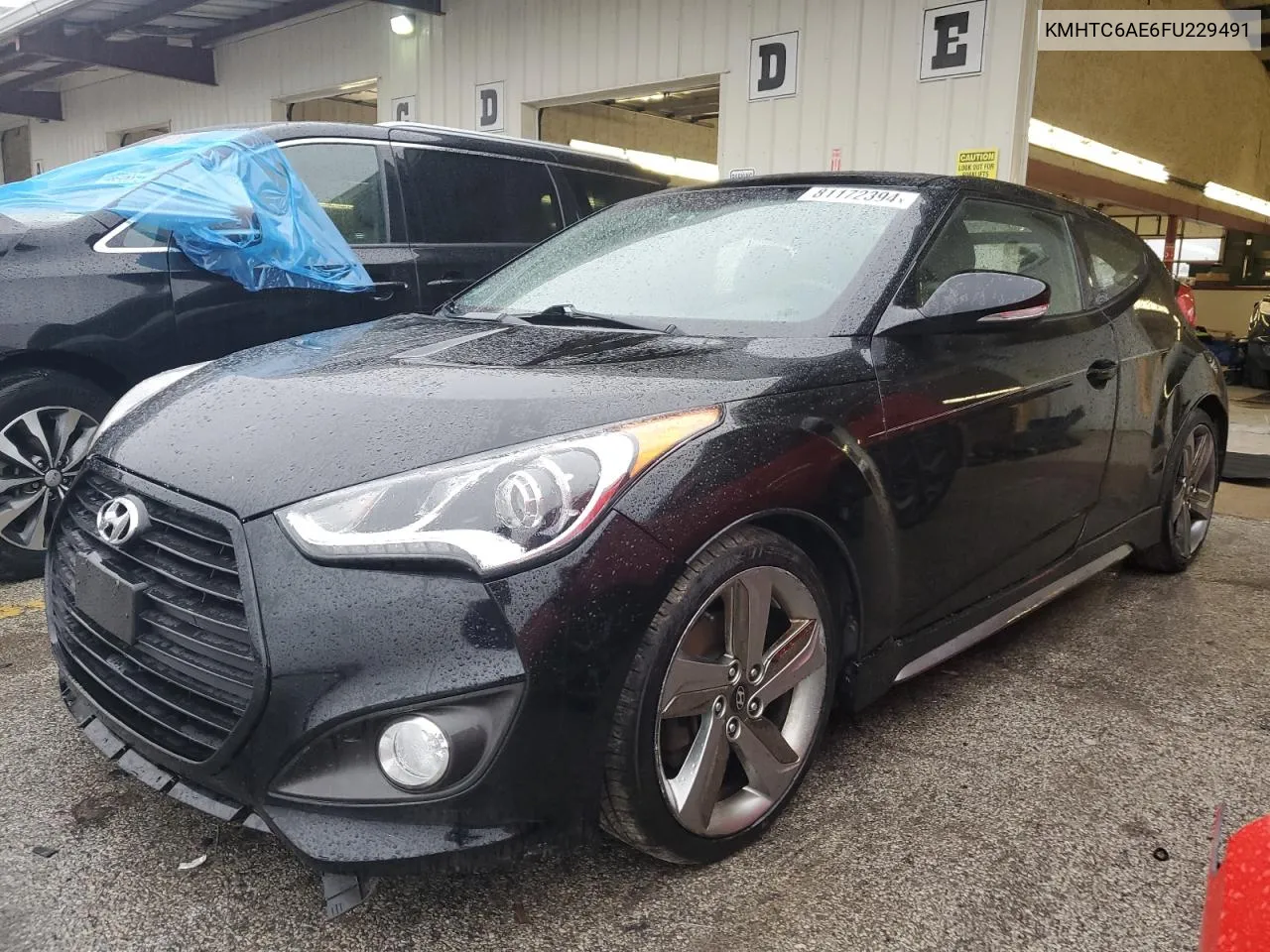 2015 Hyundai Veloster Turbo VIN: KMHTC6AE6FU229491 Lot: 81172394