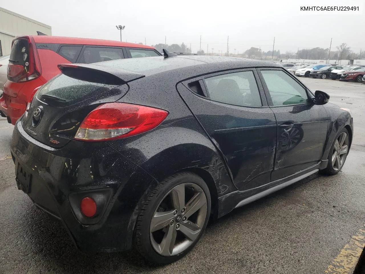 2015 Hyundai Veloster Turbo VIN: KMHTC6AE6FU229491 Lot: 81172394