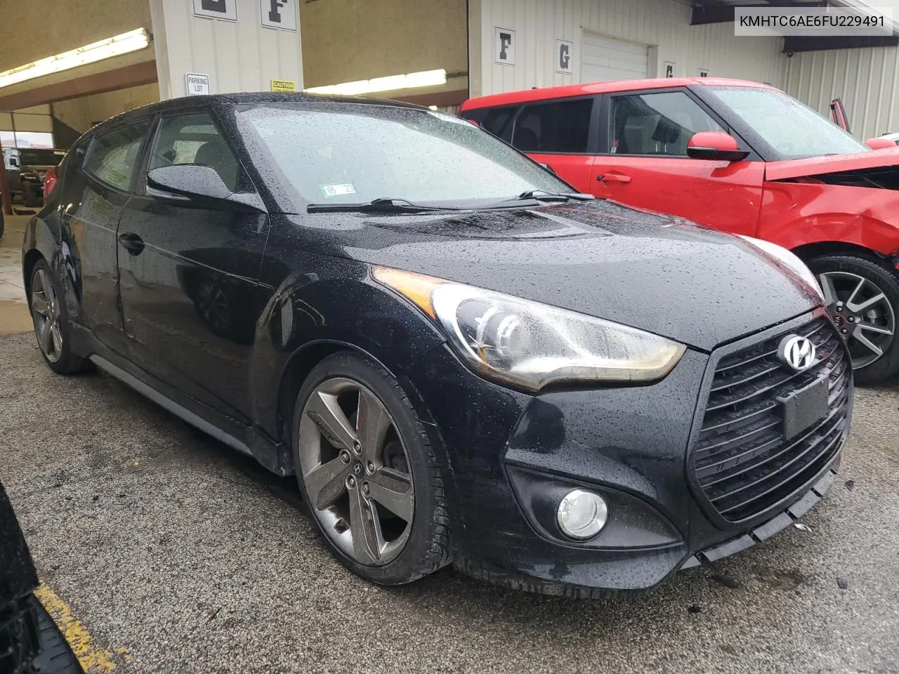 2015 Hyundai Veloster Turbo VIN: KMHTC6AE6FU229491 Lot: 81172394