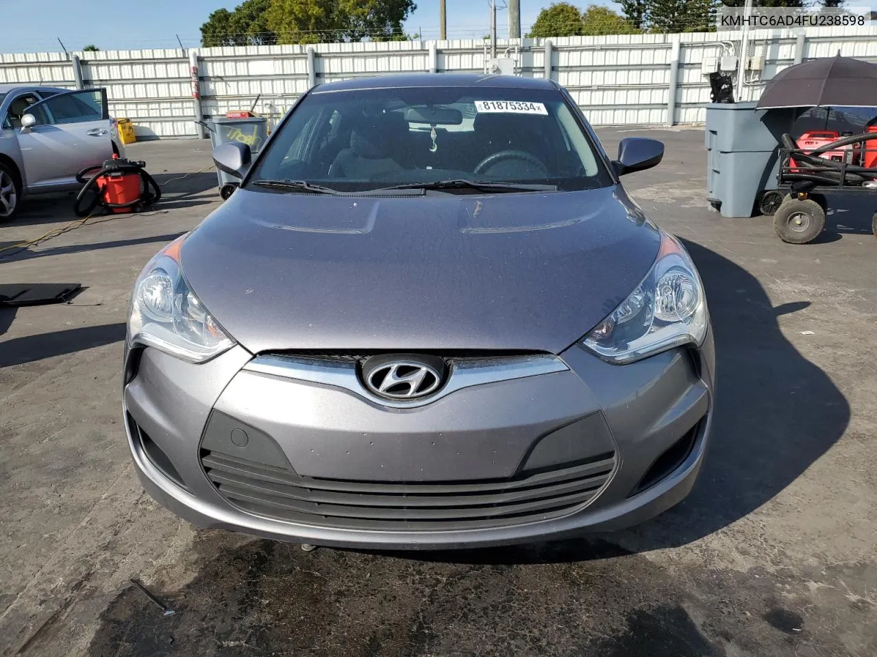 2015 Hyundai Veloster VIN: KMHTC6AD4FU238598 Lot: 81875334