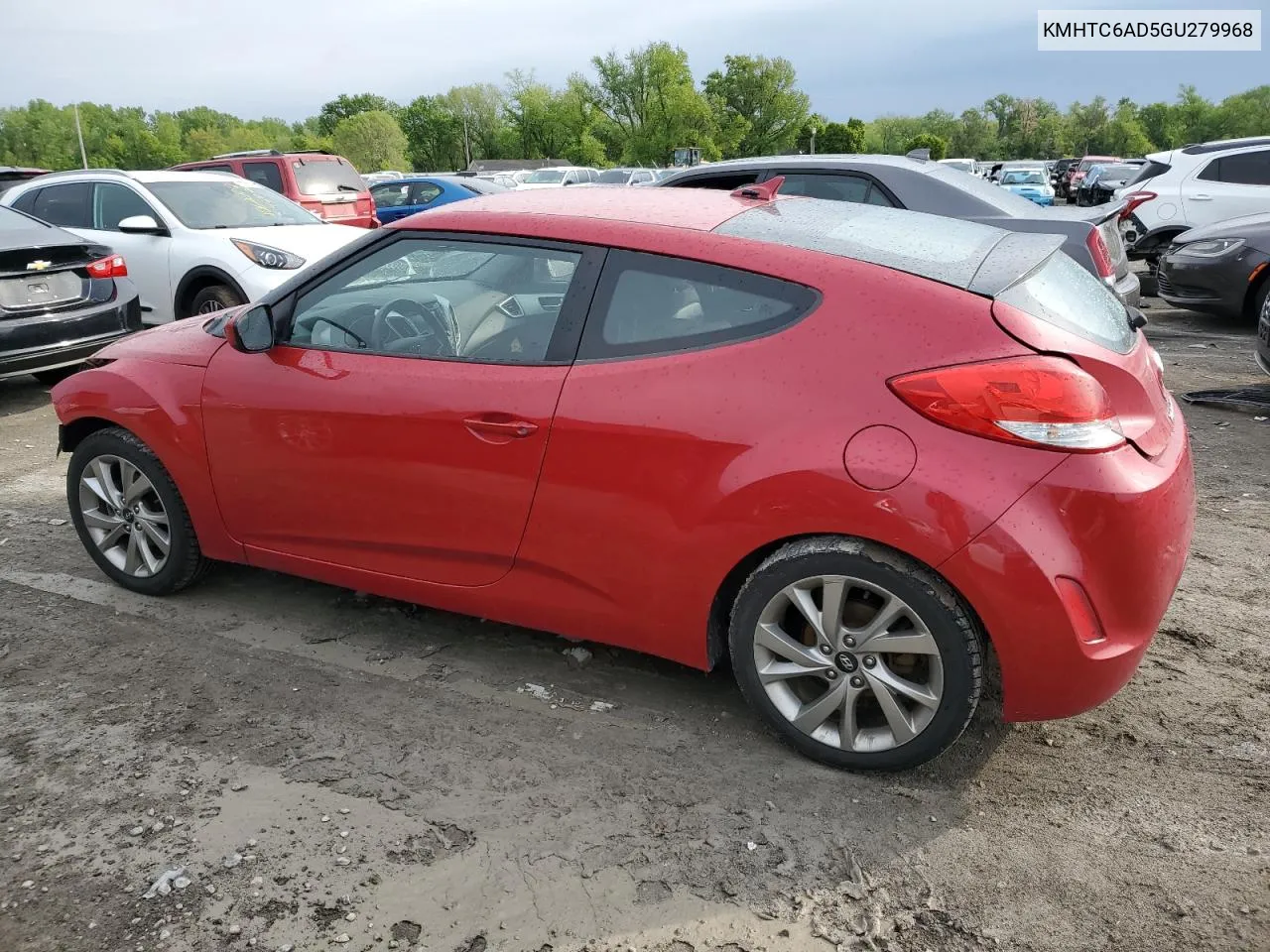 2016 Hyundai Veloster VIN: KMHTC6AD5GU279968 Lot: 52159374