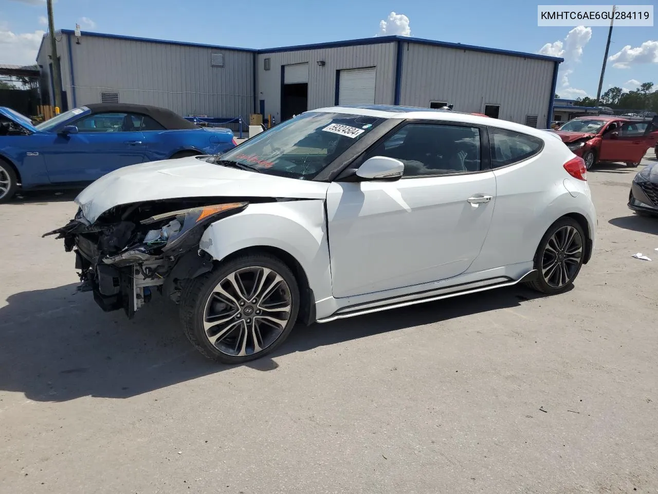 KMHTC6AE6GU284119 2016 Hyundai Veloster Turbo