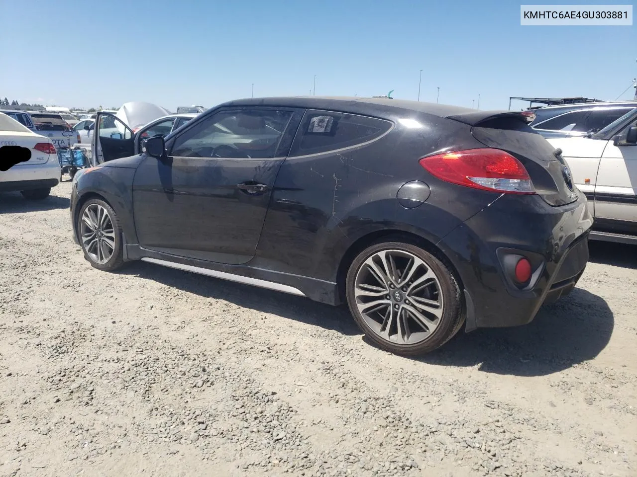 2016 Hyundai Veloster Turbo VIN: KMHTC6AE4GU303881 Lot: 60506964