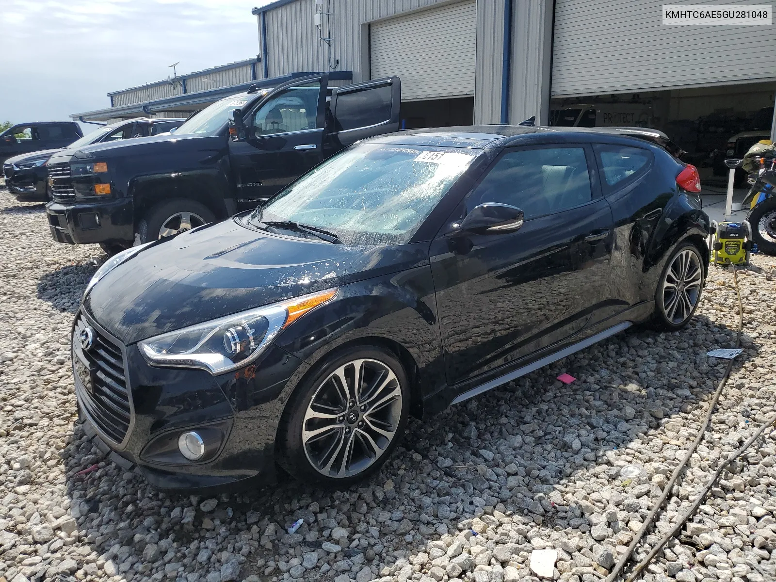 2016 Hyundai Veloster Turbo VIN: KMHTC6AE5GU281048 Lot: 61512634