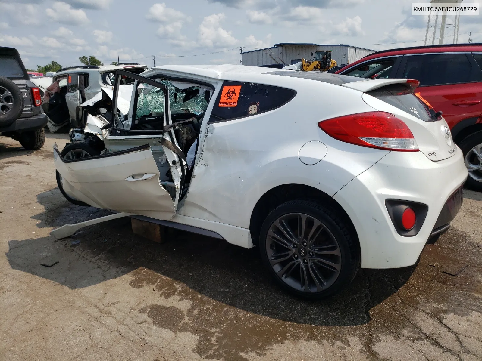 KMHTC6AE8GU268729 2016 Hyundai Veloster Turbo