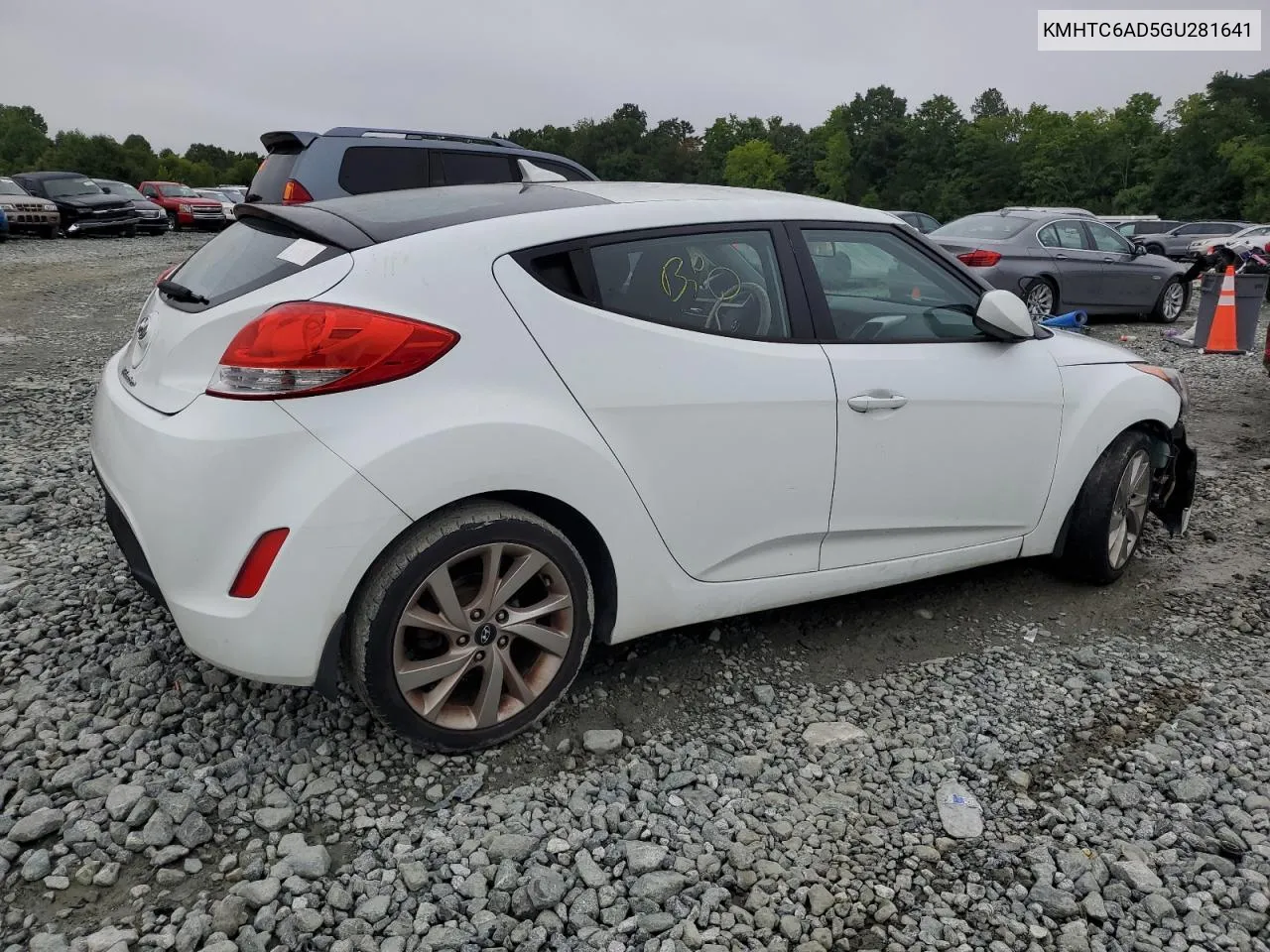 2016 Hyundai Veloster VIN: KMHTC6AD5GU281641 Lot: 64968064