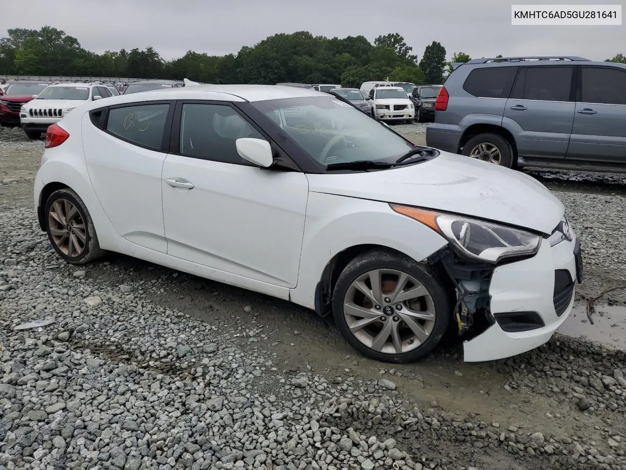 2016 Hyundai Veloster VIN: KMHTC6AD5GU281641 Lot: 64968064