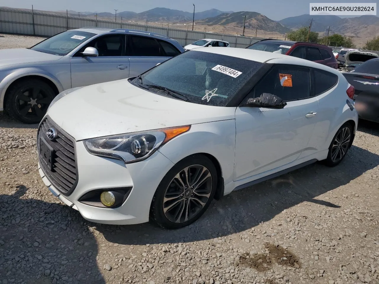 2016 Hyundai Veloster Turbo VIN: KMHTC6AE9GU282624 Lot: 64997484