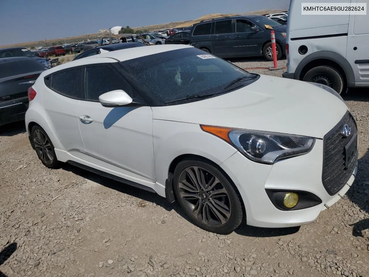 2016 Hyundai Veloster Turbo VIN: KMHTC6AE9GU282624 Lot: 64997484