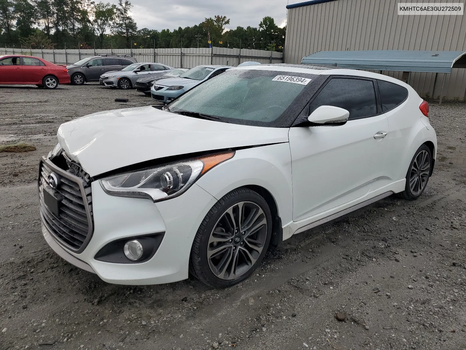 KMHTC6AE3GU272509 2016 Hyundai Veloster Turbo