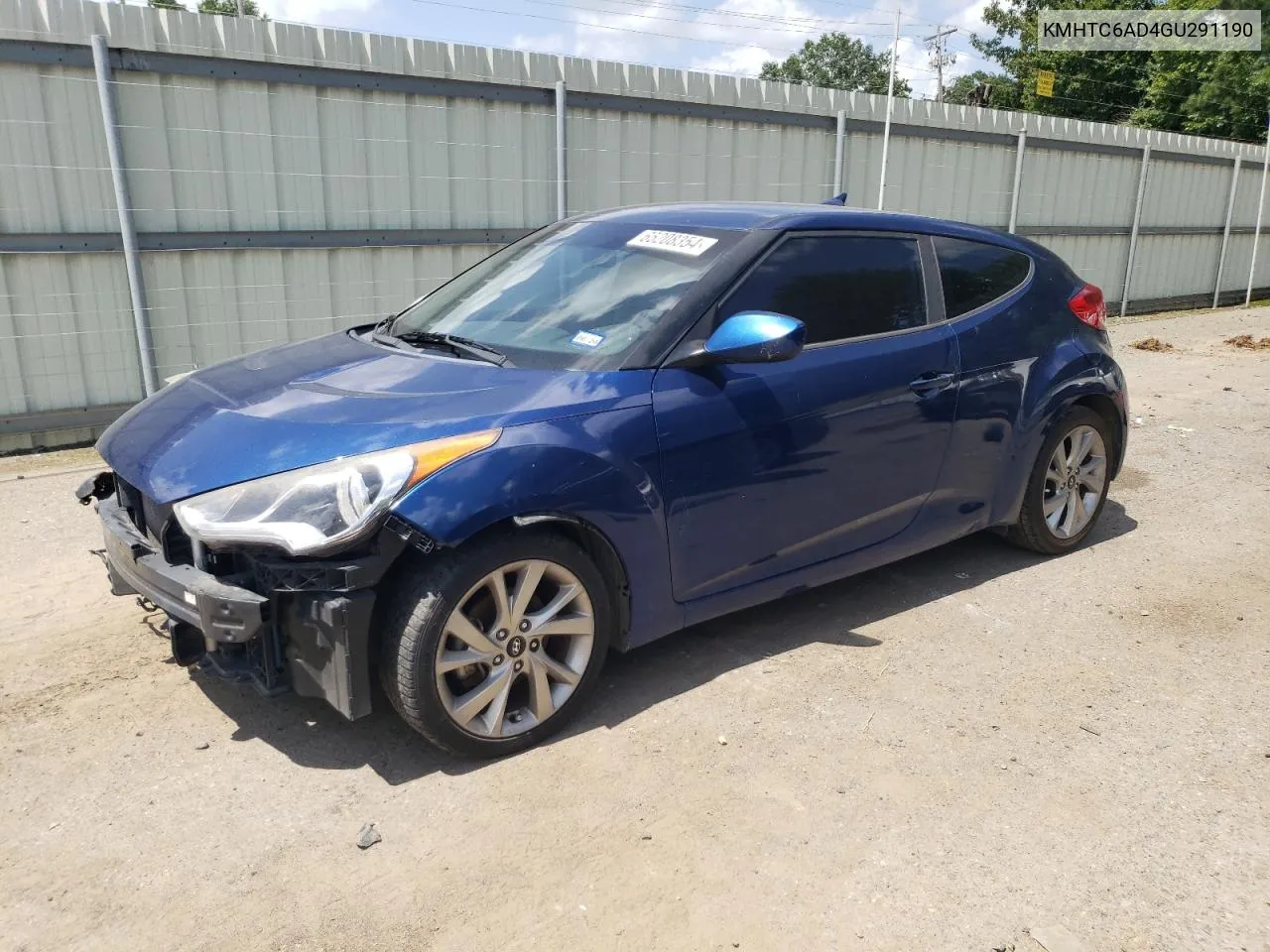 KMHTC6AD4GU291190 2016 Hyundai Veloster