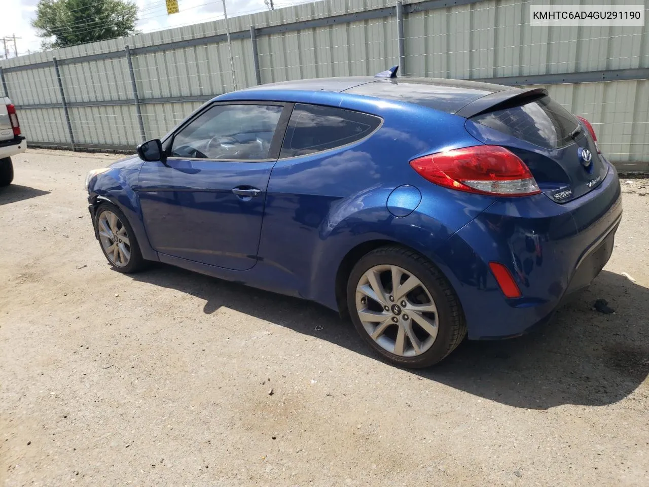 2016 Hyundai Veloster VIN: KMHTC6AD4GU291190 Lot: 65208354