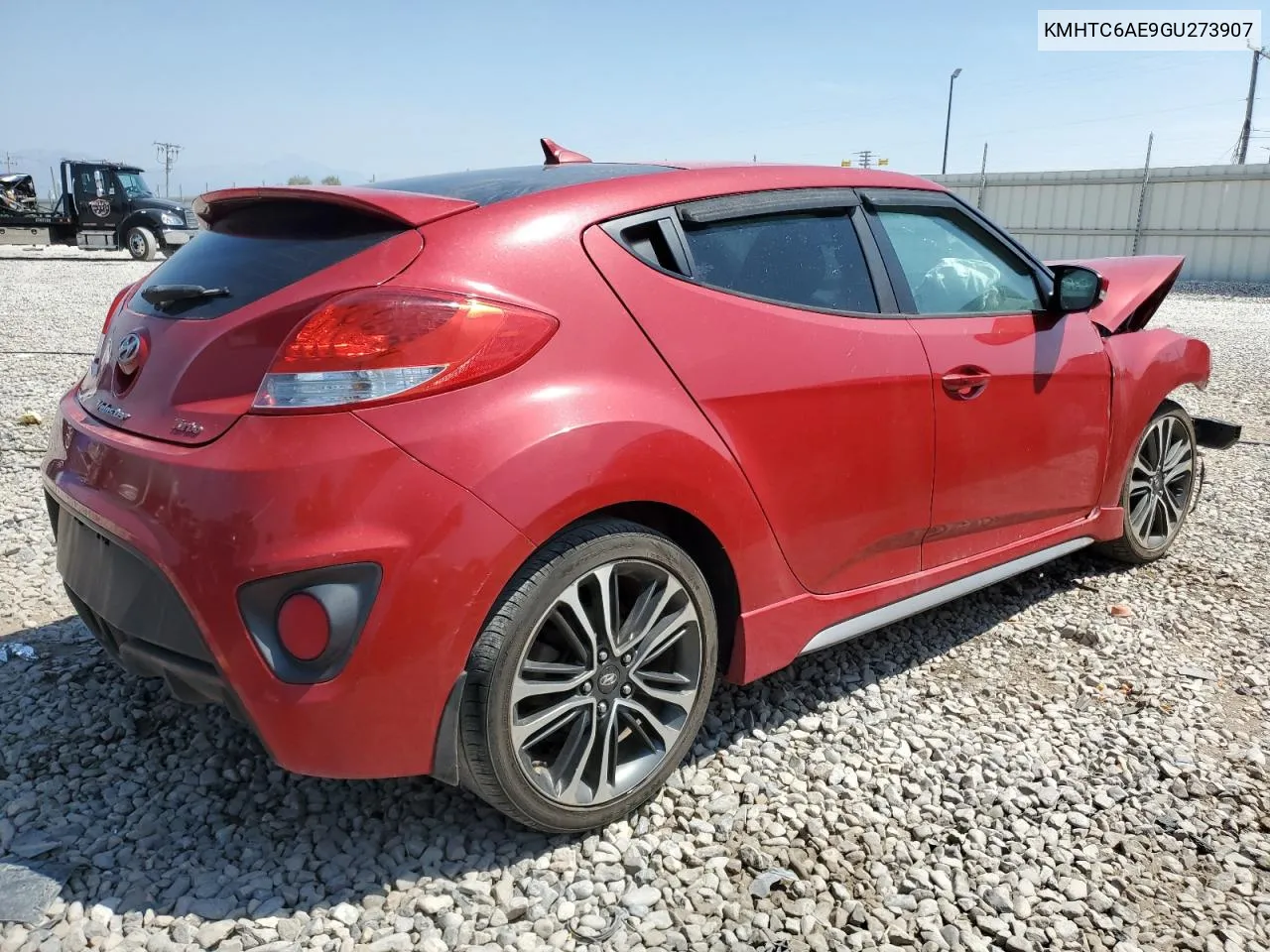 2016 Hyundai Veloster Turbo VIN: KMHTC6AE9GU273907 Lot: 65610344