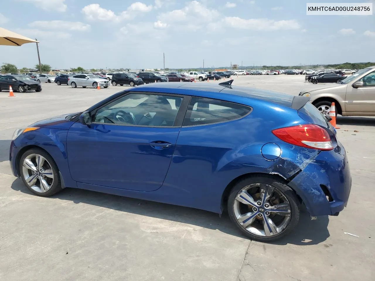 2016 Hyundai Veloster VIN: KMHTC6AD0GU248756 Lot: 66007124