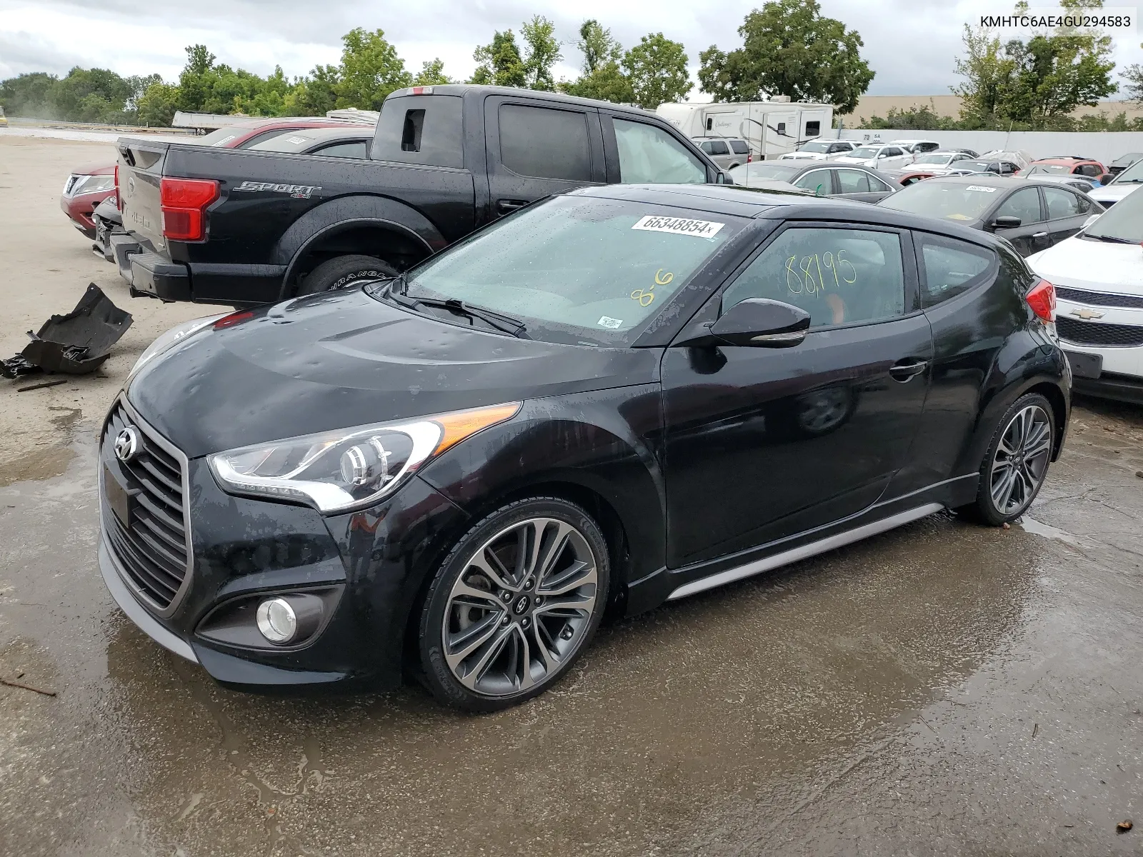 2016 Hyundai Veloster Turbo VIN: KMHTC6AE4GU294583 Lot: 66348854