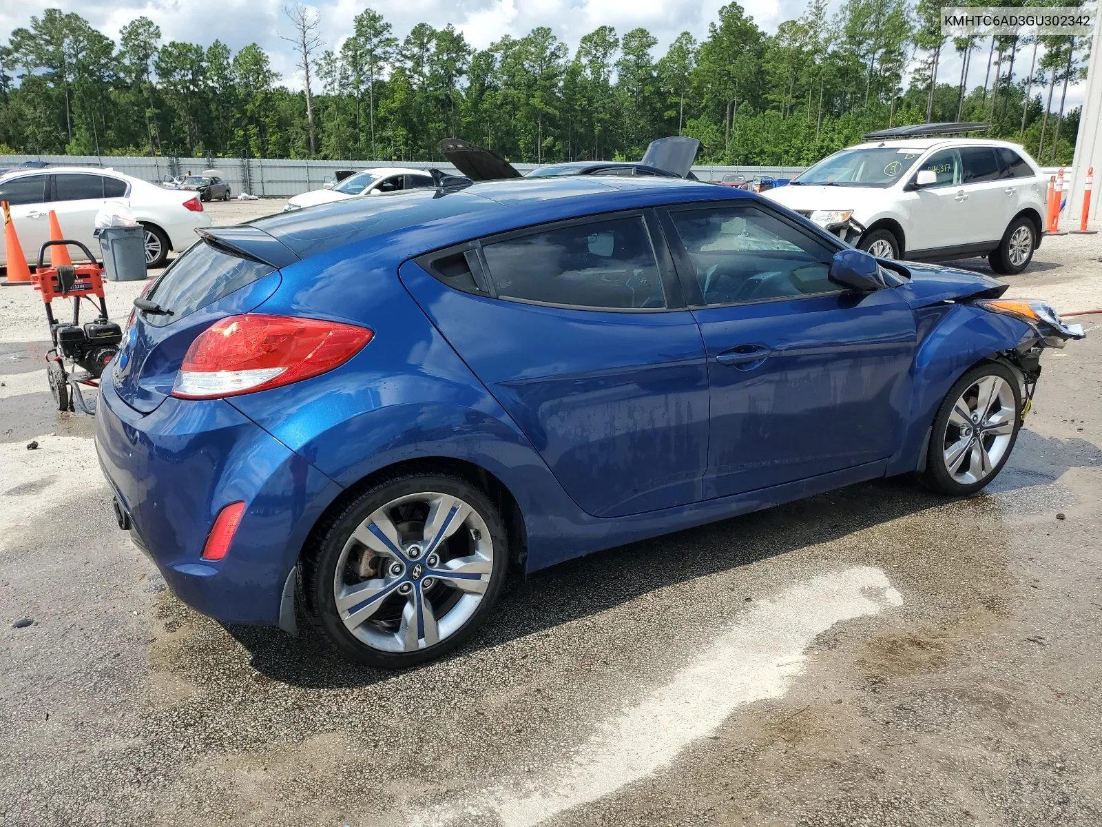 2016 Hyundai Veloster VIN: KMHTC6AD3GU302342 Lot: 67441754