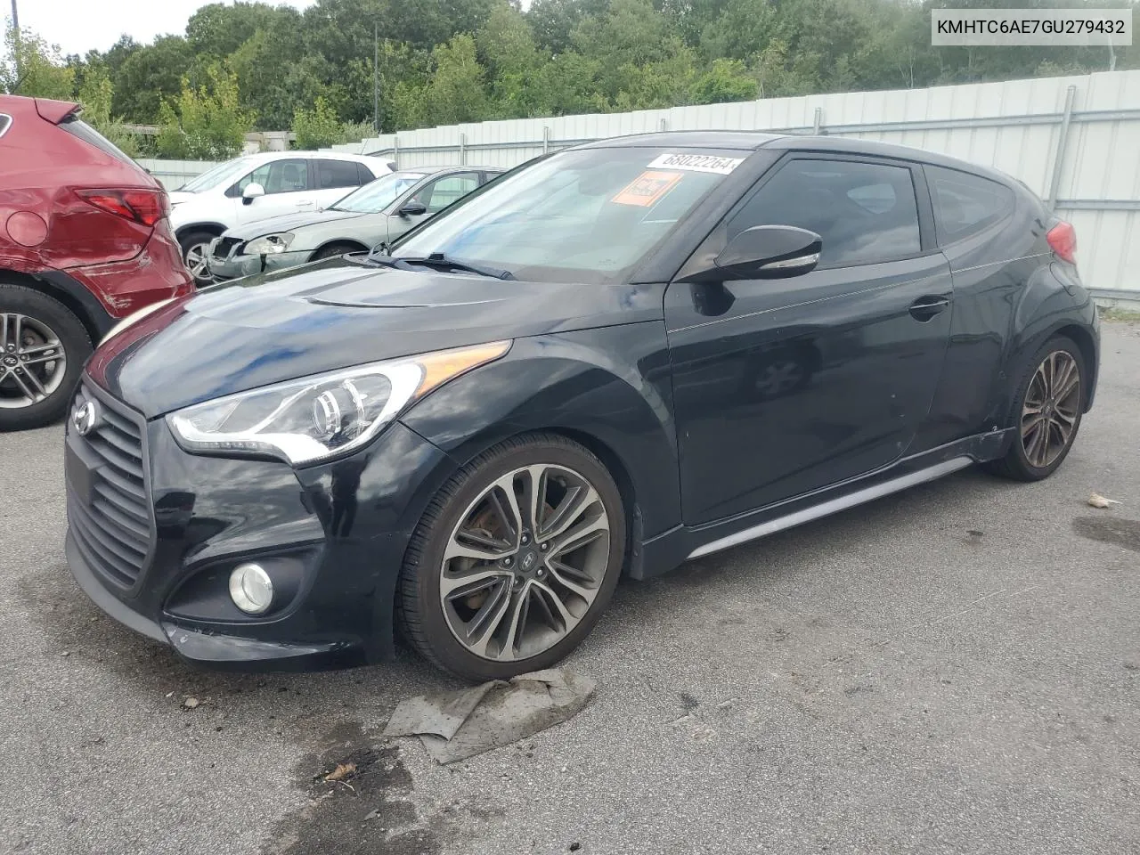 2016 Hyundai Veloster Turbo VIN: KMHTC6AE7GU279432 Lot: 68022264