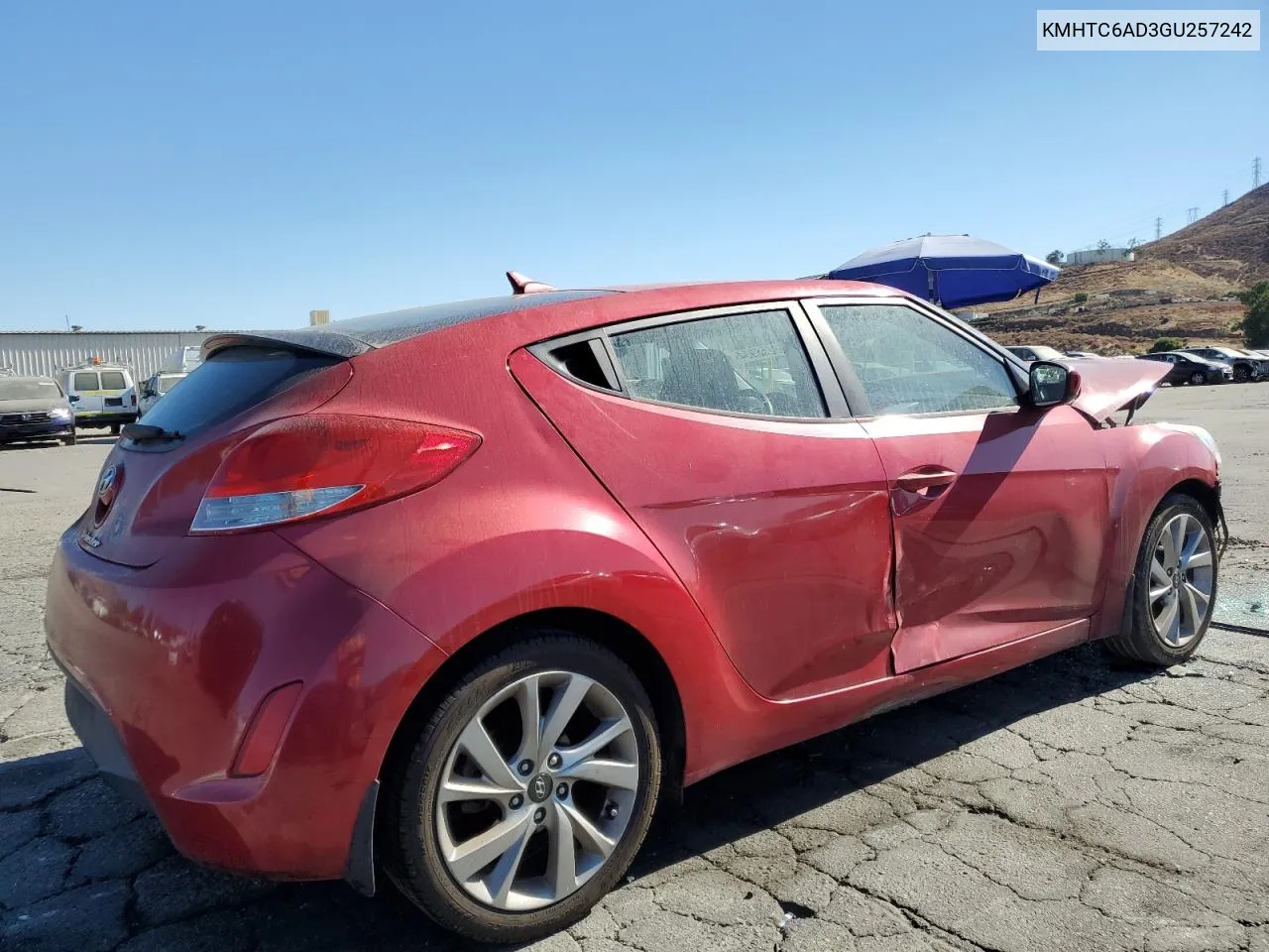 KMHTC6AD3GU257242 2016 Hyundai Veloster