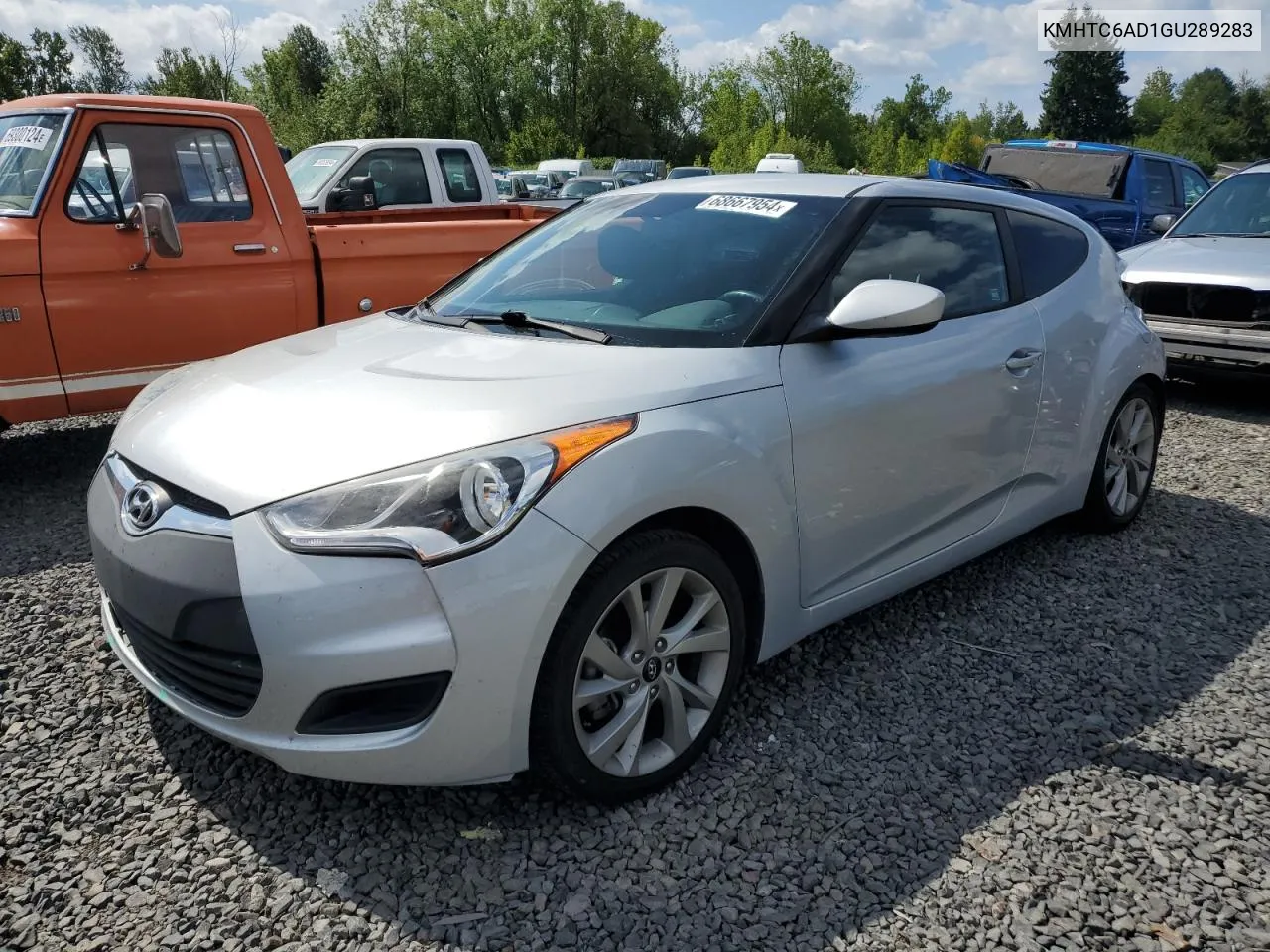 2016 Hyundai Veloster VIN: KMHTC6AD1GU289283 Lot: 68667954