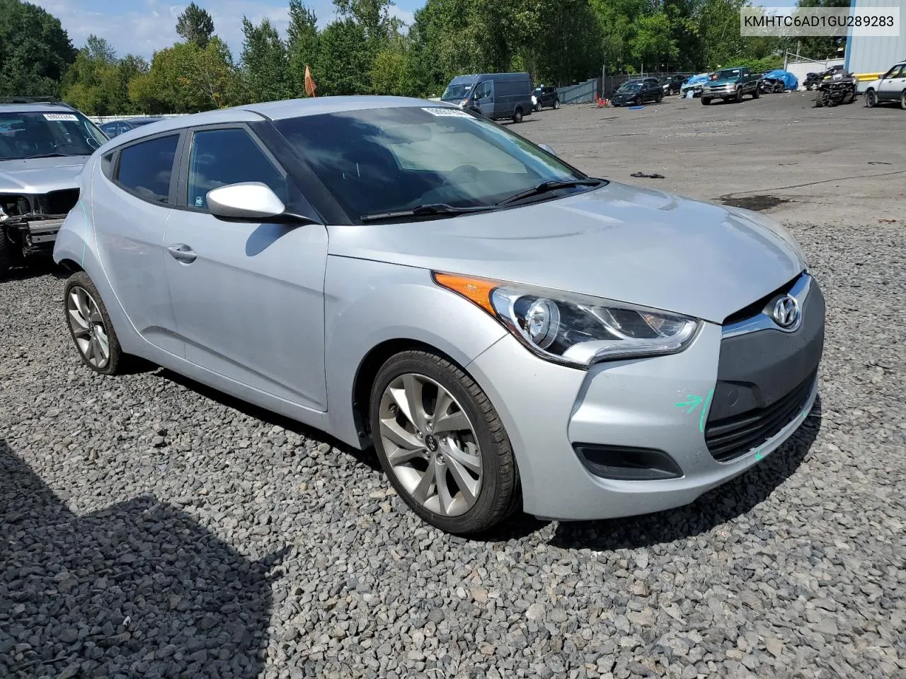 2016 Hyundai Veloster VIN: KMHTC6AD1GU289283 Lot: 68667954