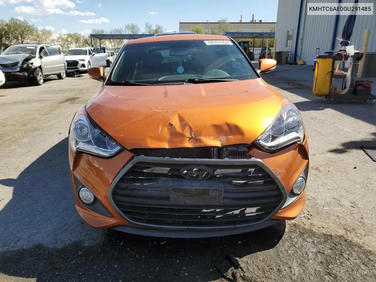 KMHTC6AE0GU291485 2016 Hyundai Veloster Turbo