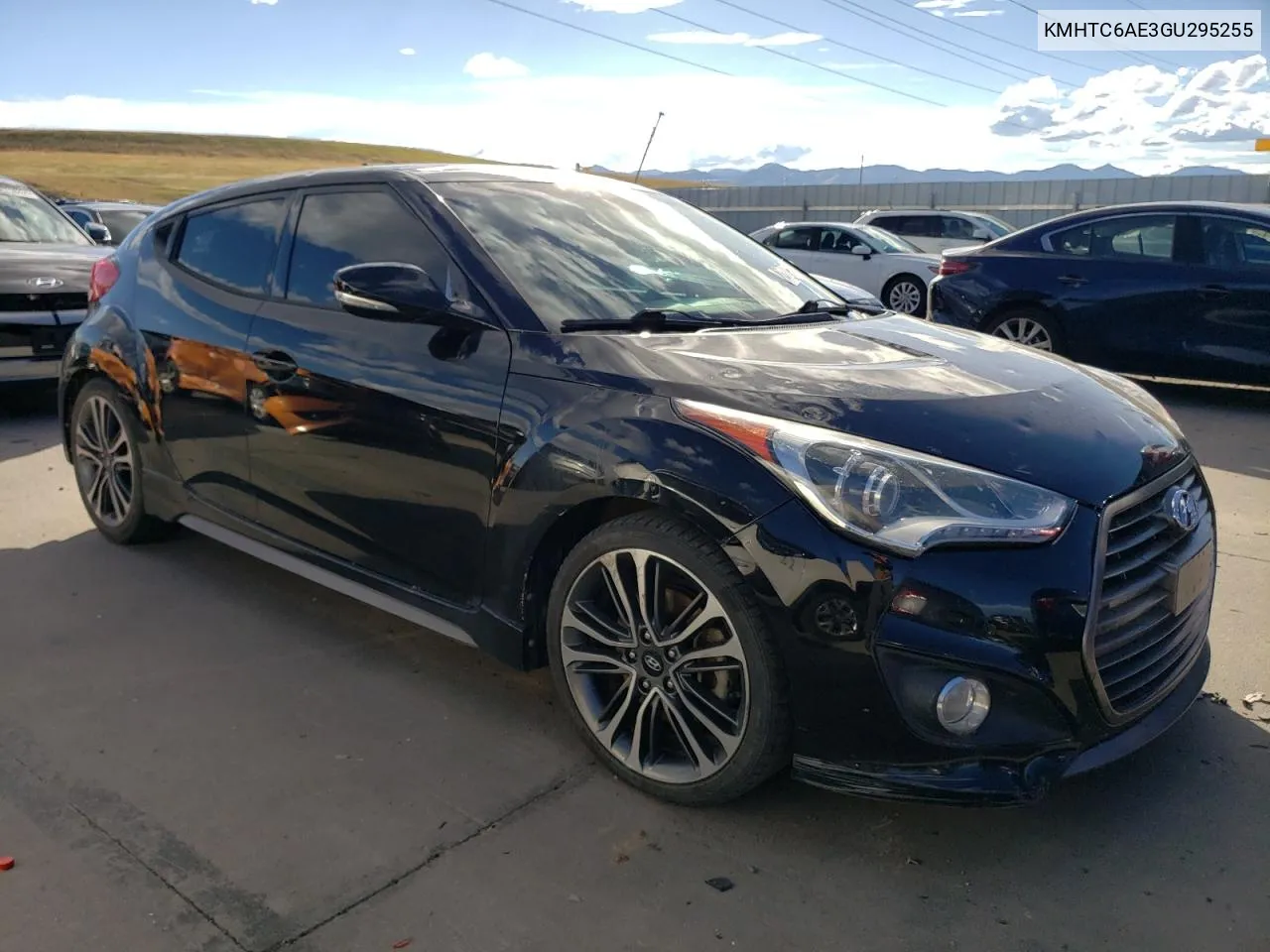 2016 Hyundai Veloster Turbo VIN: KMHTC6AE3GU295255 Lot: 68770774