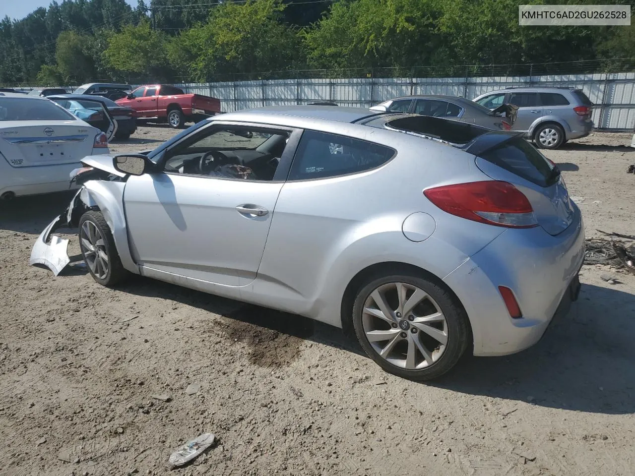 2016 Hyundai Veloster VIN: KMHTC6AD2GU262528 Lot: 68826894