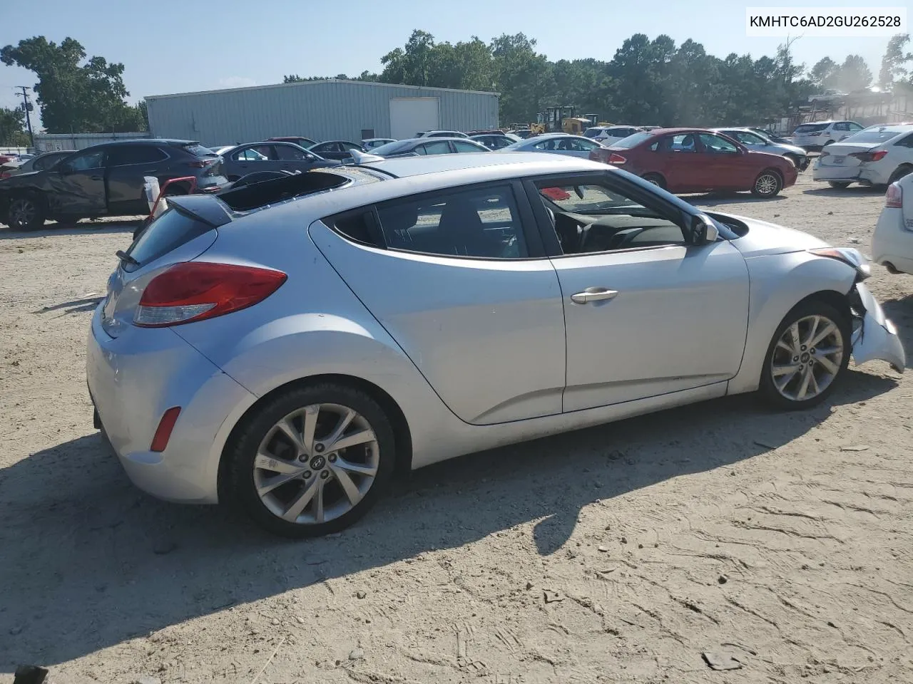 2016 Hyundai Veloster VIN: KMHTC6AD2GU262528 Lot: 68826894