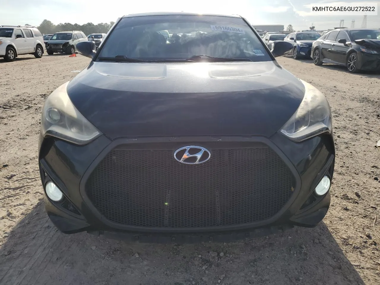 2016 Hyundai Veloster Turbo VIN: KMHTC6AE6GU272522 Lot: 69160304