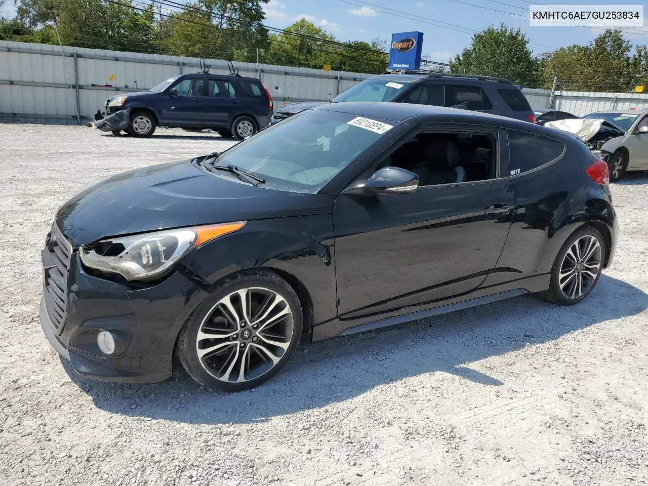 KMHTC6AE7GU253834 2016 Hyundai Veloster Turbo