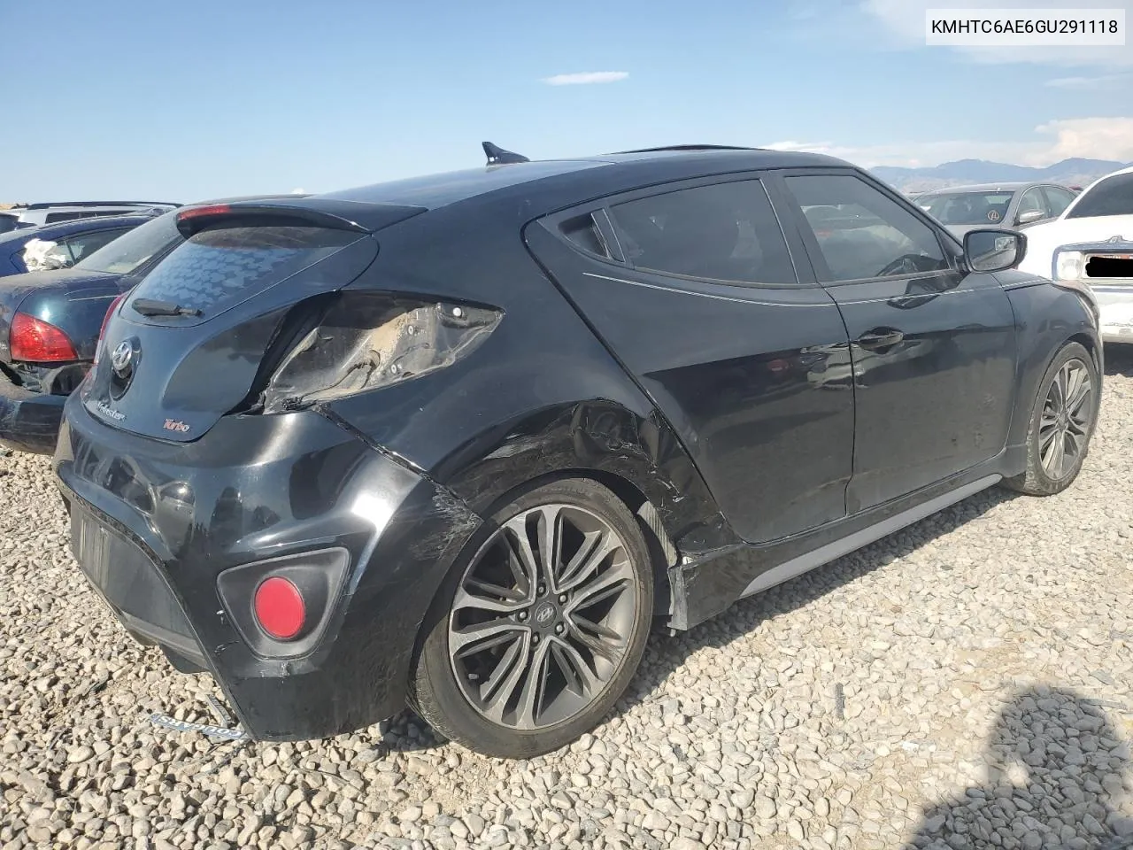 2016 Hyundai Veloster Turbo VIN: KMHTC6AE6GU291118 Lot: 70143484