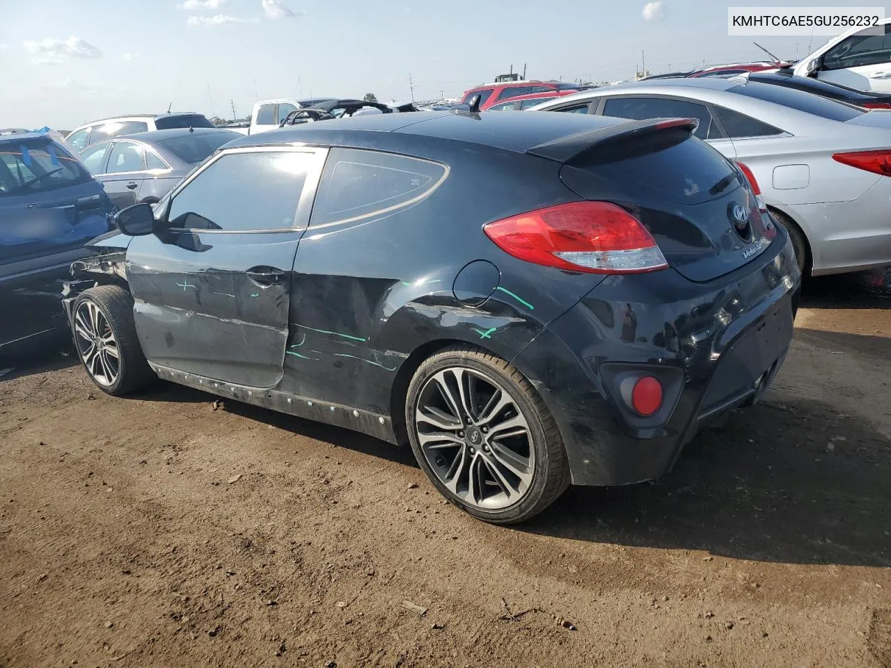 2016 Hyundai Veloster Turbo VIN: KMHTC6AE5GU256232 Lot: 70254494