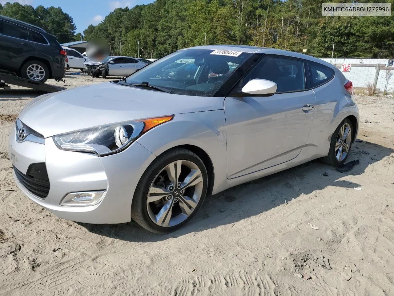 2016 Hyundai Veloster VIN: KMHTC6AD8GU272996 Lot: 70380414