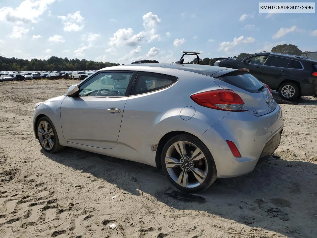 2016 Hyundai Veloster VIN: KMHTC6AD8GU272996 Lot: 70380414