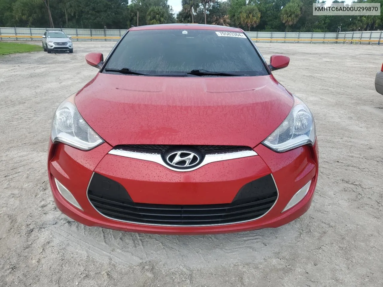 2016 Hyundai Veloster VIN: KMHTC6AD0GU299870 Lot: 70583364