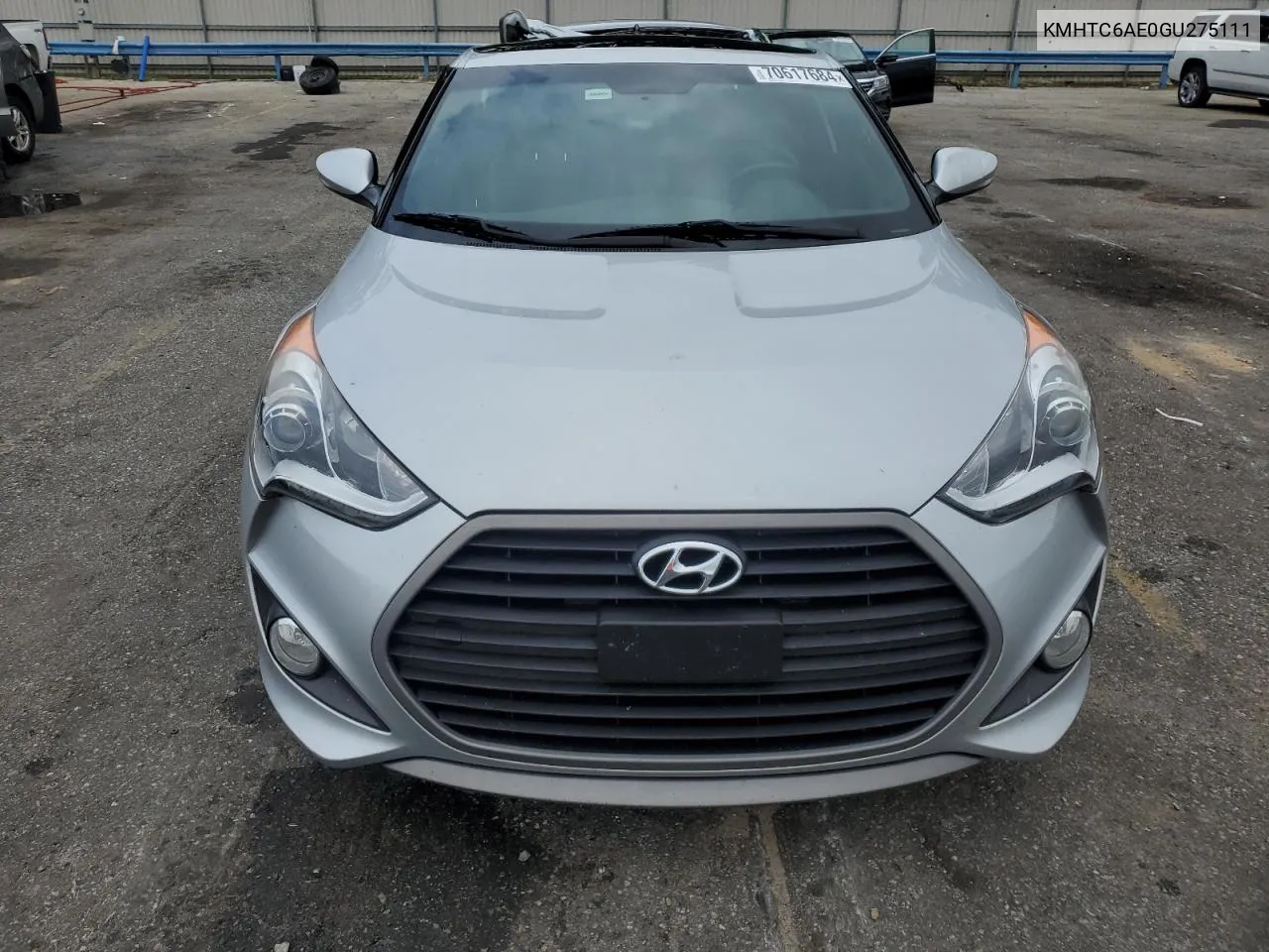 2016 Hyundai Veloster Turbo VIN: KMHTC6AE0GU275111 Lot: 70617684