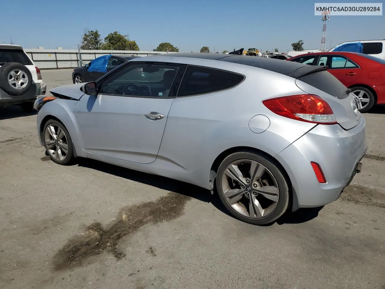 2016 Hyundai Veloster VIN: KMHTC6AD3GU289284 Lot: 70621914