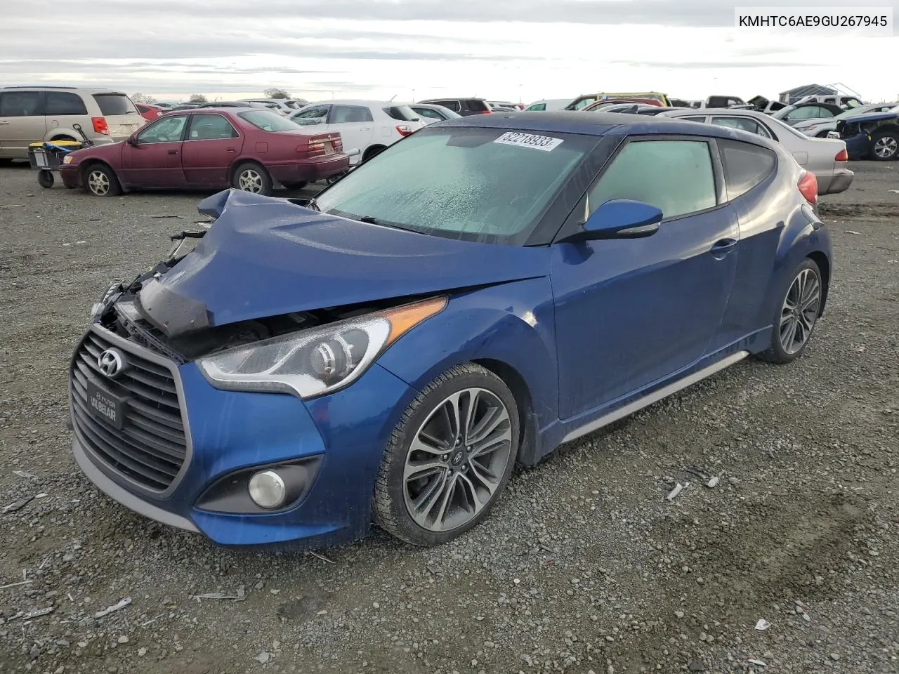 KMHTC6AE9GU267945 2016 Hyundai Veloster Turbo