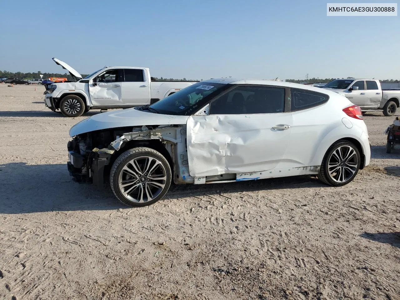 KMHTC6AE3GU300888 2016 Hyundai Veloster Turbo