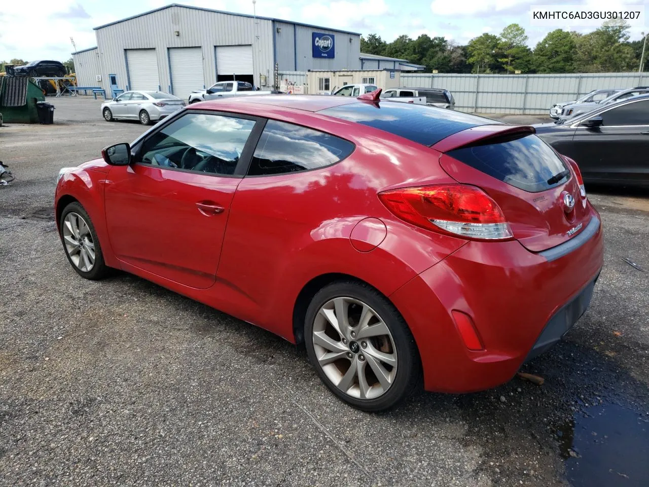 2016 Hyundai Veloster VIN: KMHTC6AD3GU301207 Lot: 71311714