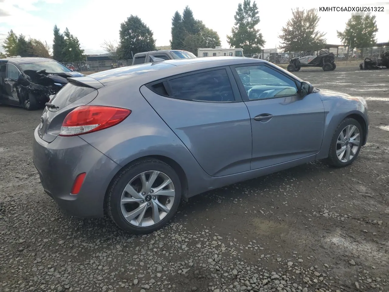 2016 Hyundai Veloster VIN: KMHTC6ADXGU261322 Lot: 71495354