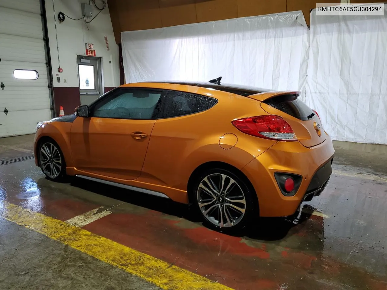 2016 Hyundai Veloster Turbo VIN: KMHTC6AE5GU304294 Lot: 71527004