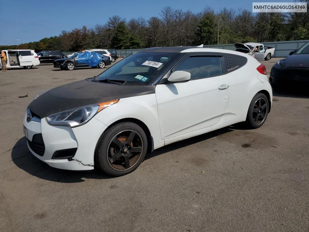 2016 Hyundai Veloster VIN: KMHTC6AD6GU264749 Lot: 71607664