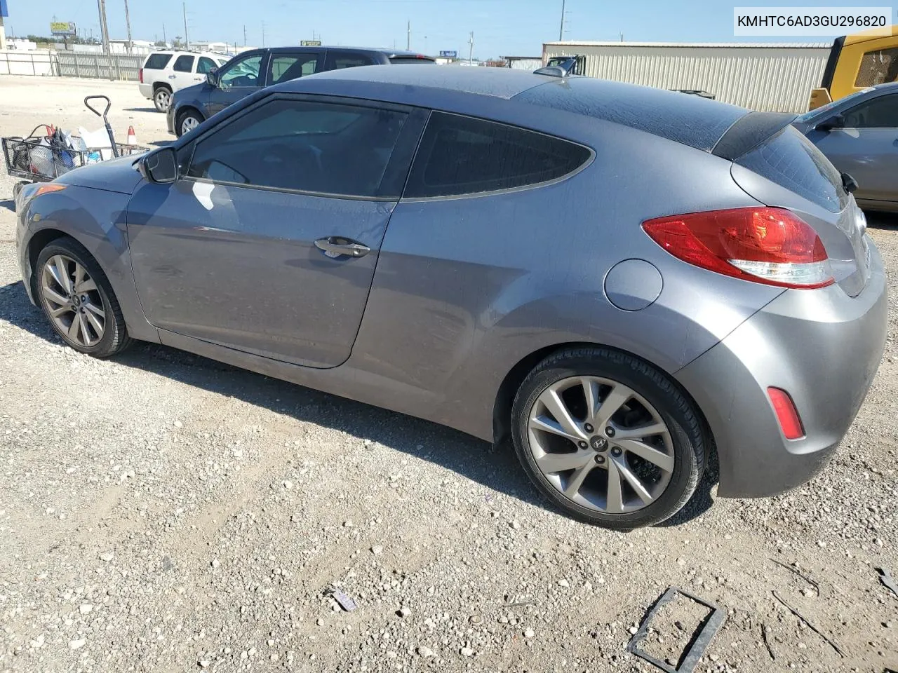 2016 Hyundai Veloster VIN: KMHTC6AD3GU296820 Lot: 72091974