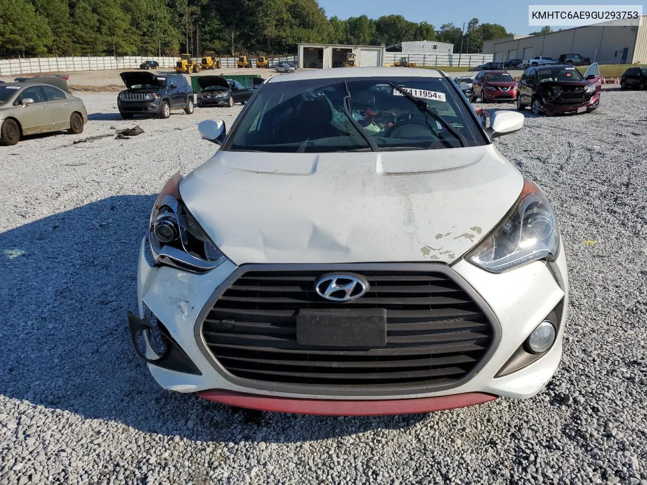 2016 Hyundai Veloster Turbo VIN: KMHTC6AE9GU293753 Lot: 72411954